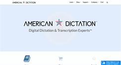 Desktop Screenshot of americandictation.com