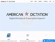 Tablet Screenshot of americandictation.com